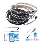 Load image into Gallery viewer, WS2812B RGB 60LED/M Individually Addressable Pixel LED Strip + SP621E Bluetooth Controller with Music Sync