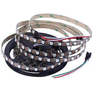 WS2812B RGB 60LED/M Individually Addressable Pixel LED Strip Light