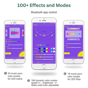 Greenleaf SP107E Bluetooth Music Controller for Pixel LED- 100+ Colors and Effects, DIY Friendly, App Control Buli-in Mic/AUX Input