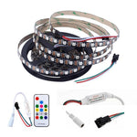 Load image into Gallery viewer, WS2812B RGB 60LED/M Individually Addressable Pixel LED Strip Lights+ SP103E RF Remote Controller
