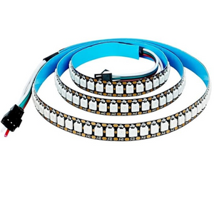 WS2812 144 LED/m Smart LED Strip - High Density, Programmable RGB Light Strip for Home, Gaming, and Events