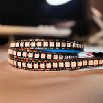 Load image into Gallery viewer, WS2812 144 LED/m Smart LED Strip - High Density, Programmable RGB Light Strip for Home, Gaming, and Events
